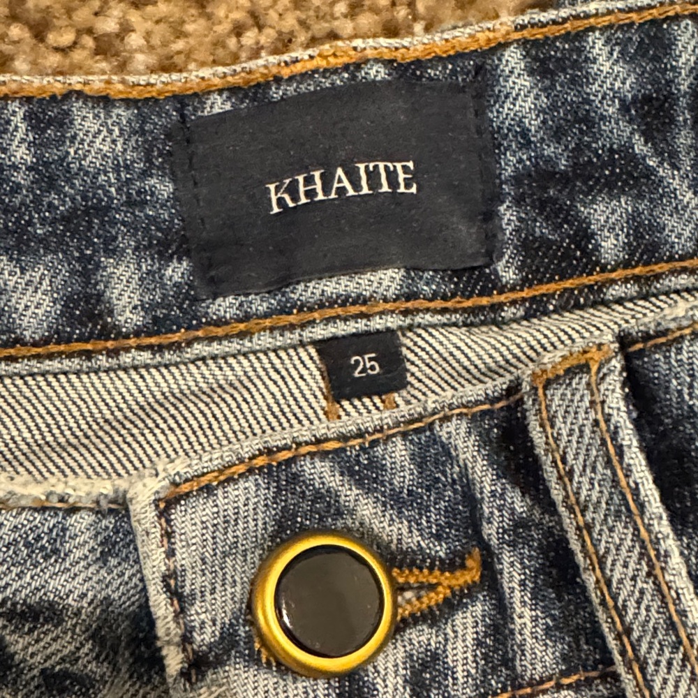 Khaite Abigail Blue Denim Jeans - Picture 2 of 7